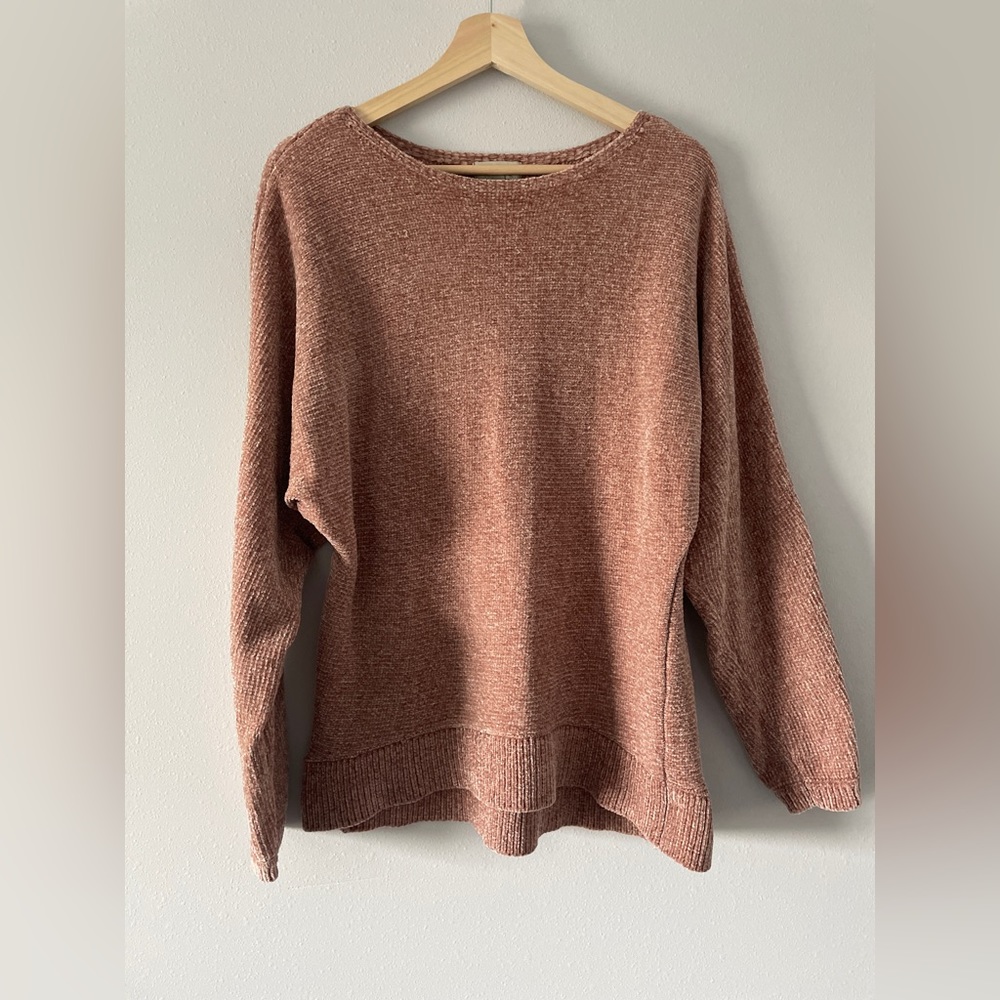 Chenault Tan Knit Crewneck Sweater ~ S